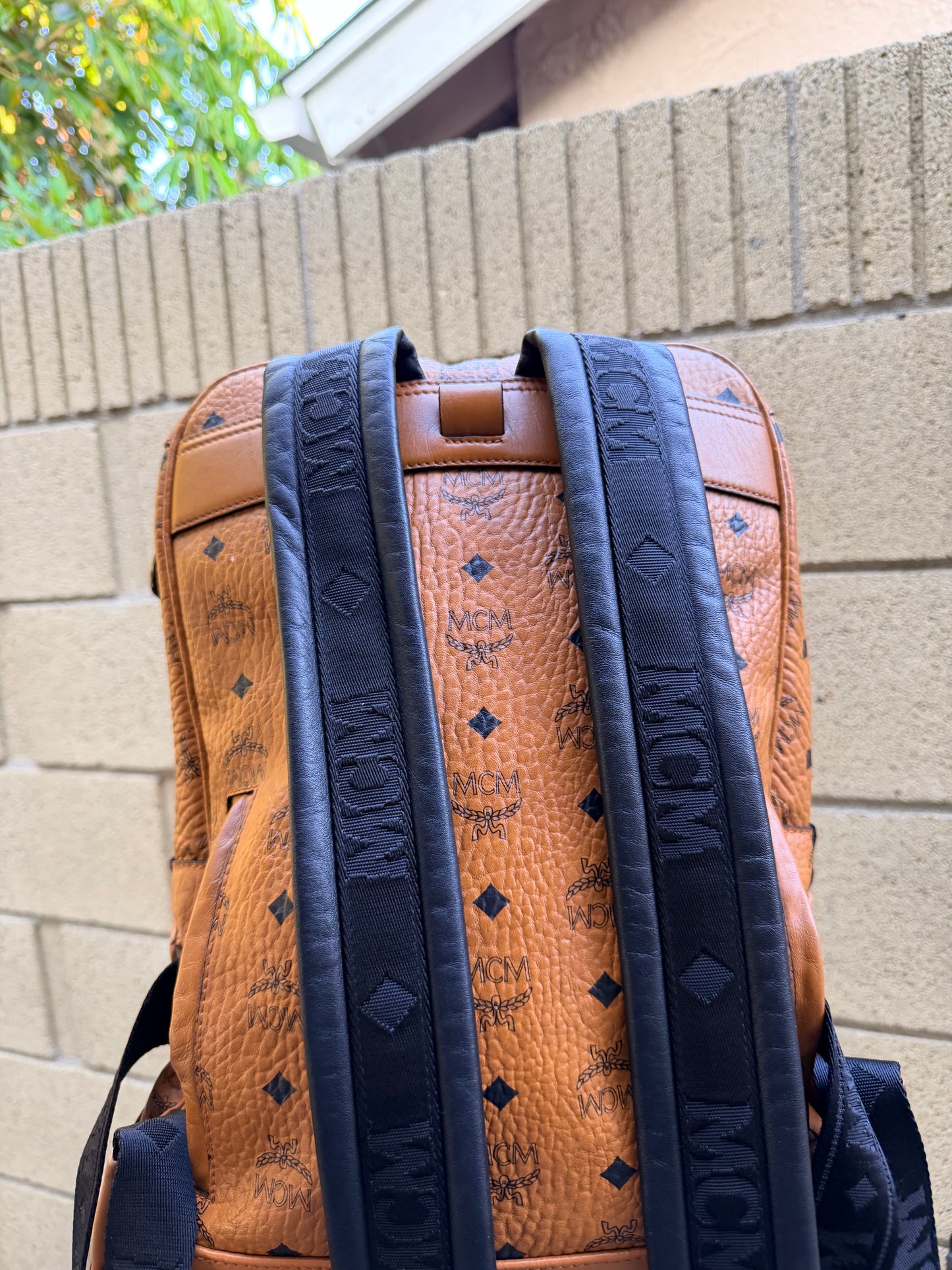 MCM Backpack / Detachable Pouch 100% Authentic